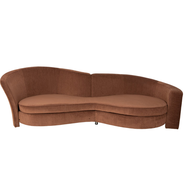 Bretz Eves Island Stoff Viersitzer Hellbraun Sofa Couch Neubezug