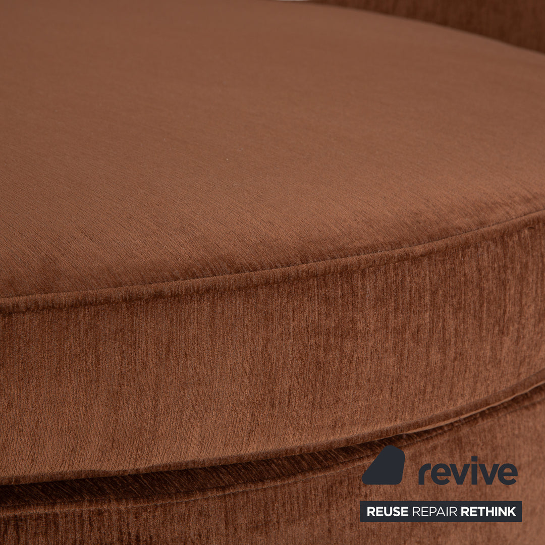 Bretz Eves Island Stoff Viersitzer Hellbraun Sofa Couch Neubezug