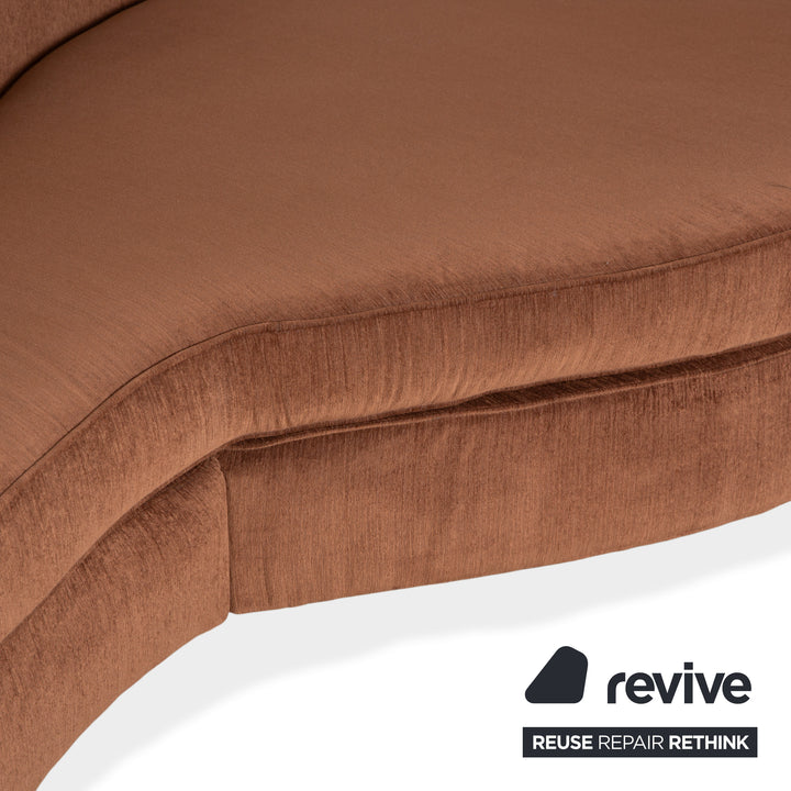 Bretz Eves Island Stoff Viersitzer Hellbraun Sofa Couch Neubezug