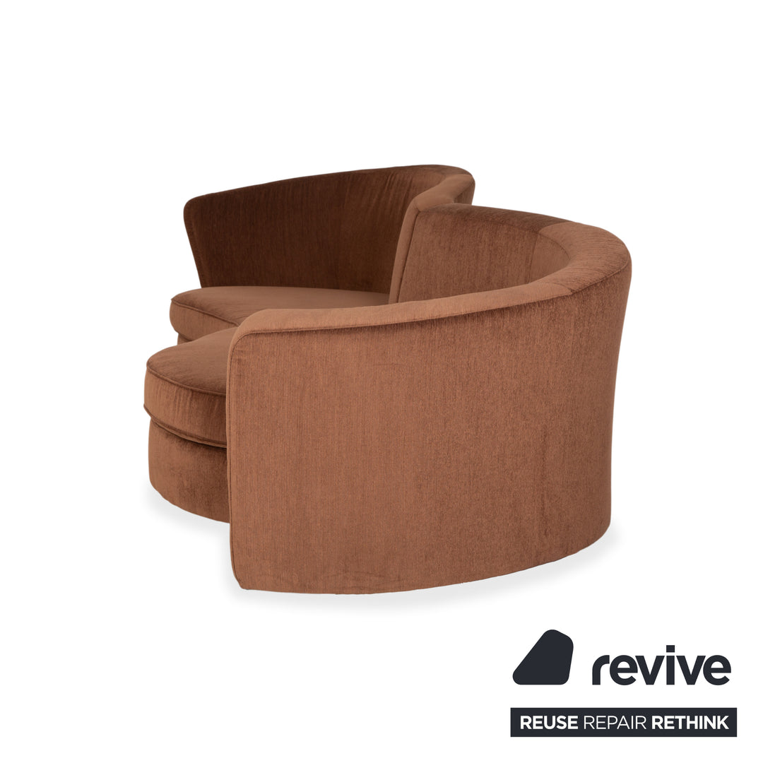 Bretz Eves Island Stoff Viersitzer Hellbraun Sofa Couch Neubezug