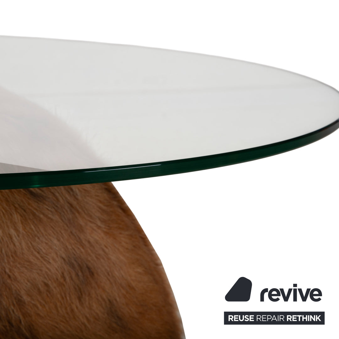 Bretz Fell Glas Couchtisch Braun