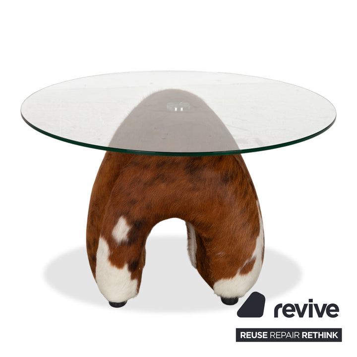 Bretz Fell Glas Couchtisch Braun