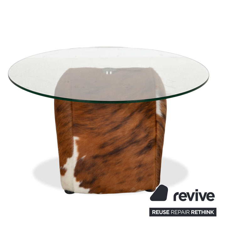 Bretz Fell Glas Couchtisch Braun