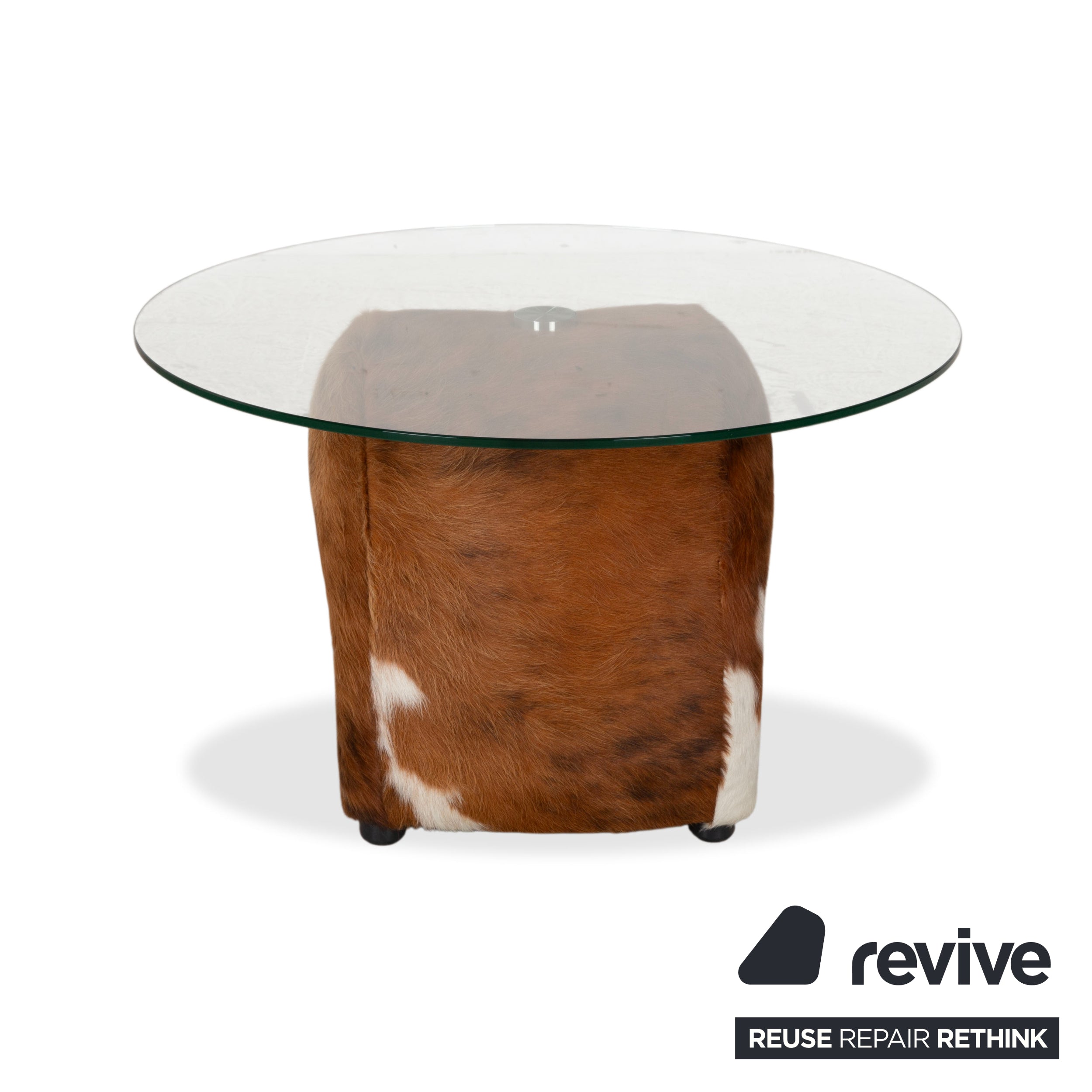 Bretz Fell Glas Couchtisch Braun