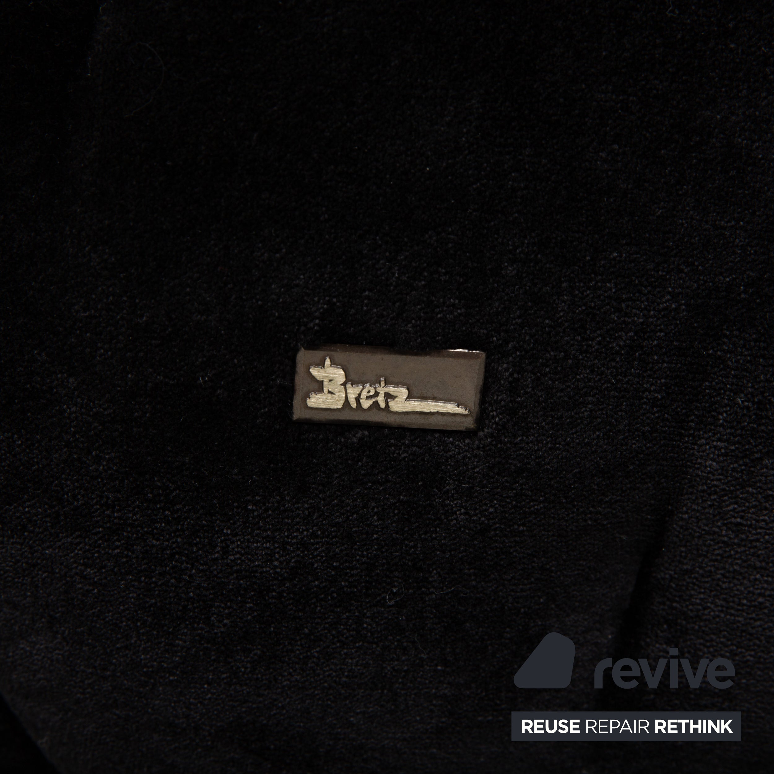 Lit Bretz FEYA, tissu velours noir