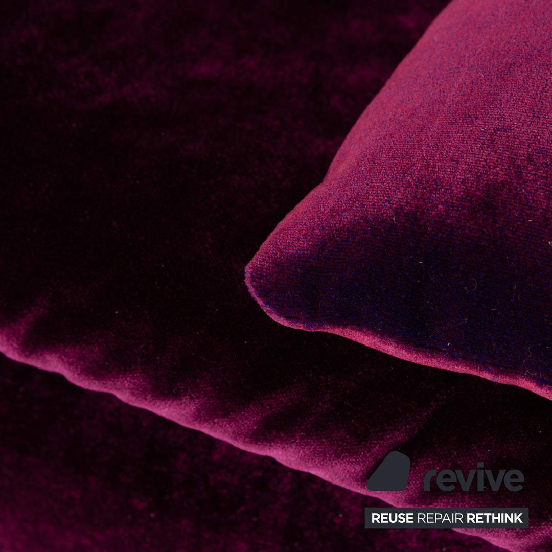 Canapé quatre places en tissu violet Bretz Filousof