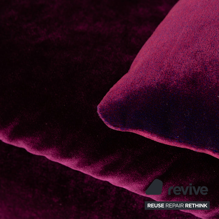 Canapé quatre places en tissu violet Bretz Filousof