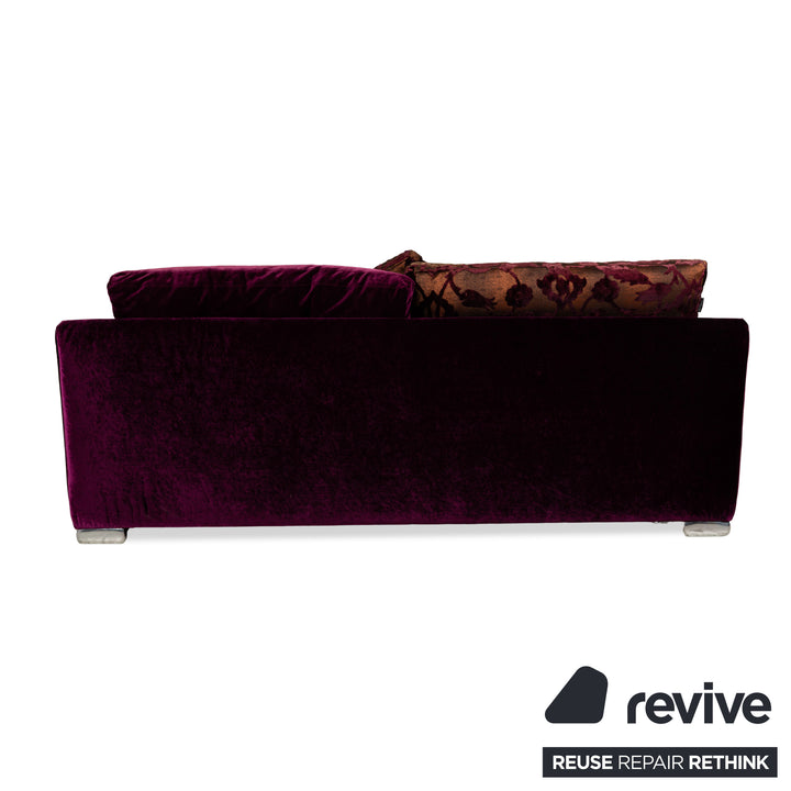 Canapé quatre places en tissu violet Bretz Filousof
