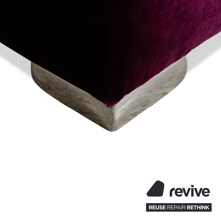 Canapé quatre places en tissu violet Bretz Filousof
