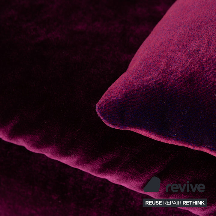 Canapé quatre places en tissu violet Bretz Filousof