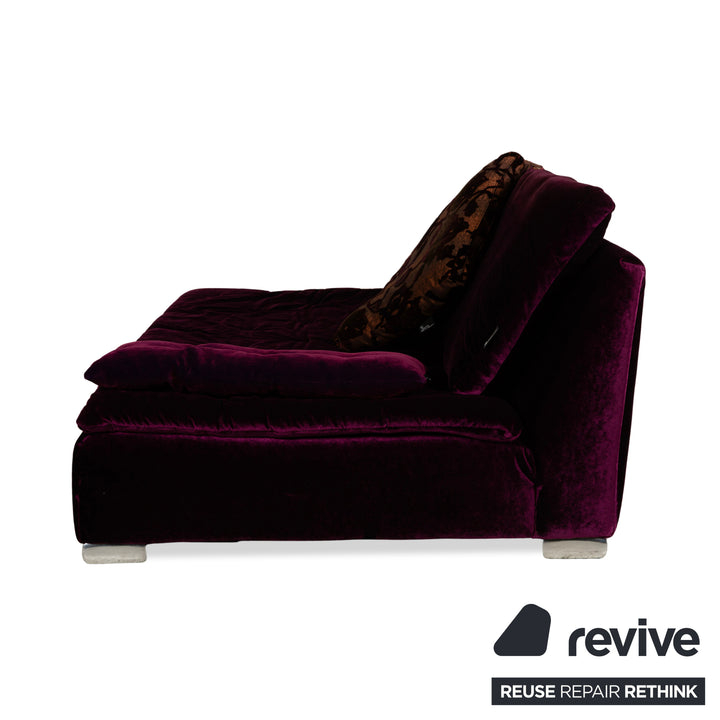 Bretz Filousof Stoff Viersitzer Lila Sofa Couch