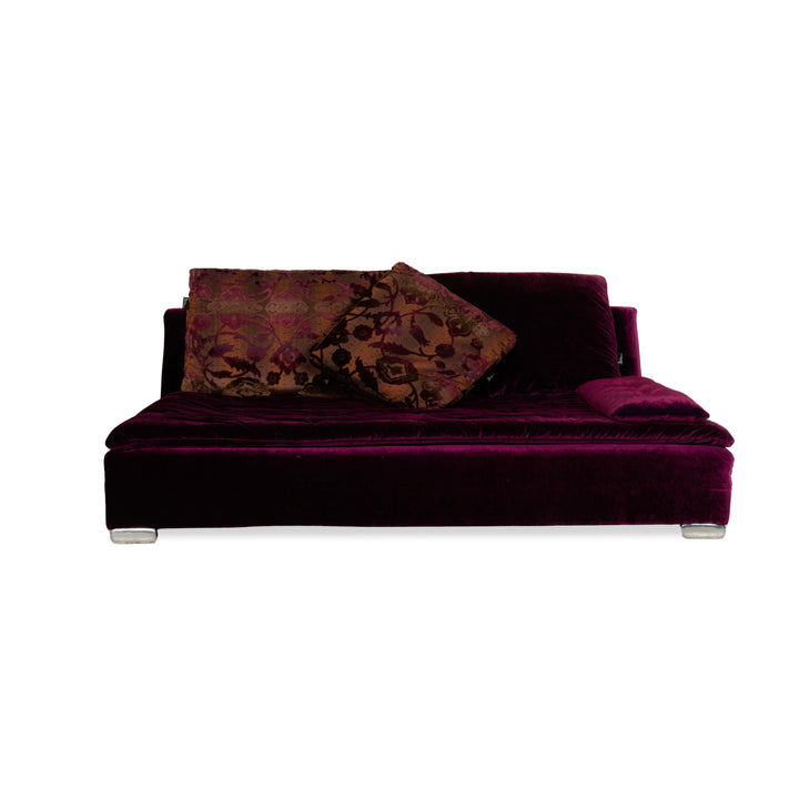 Bretz Filousof Stoff Viersitzer Lila Sofa Couch