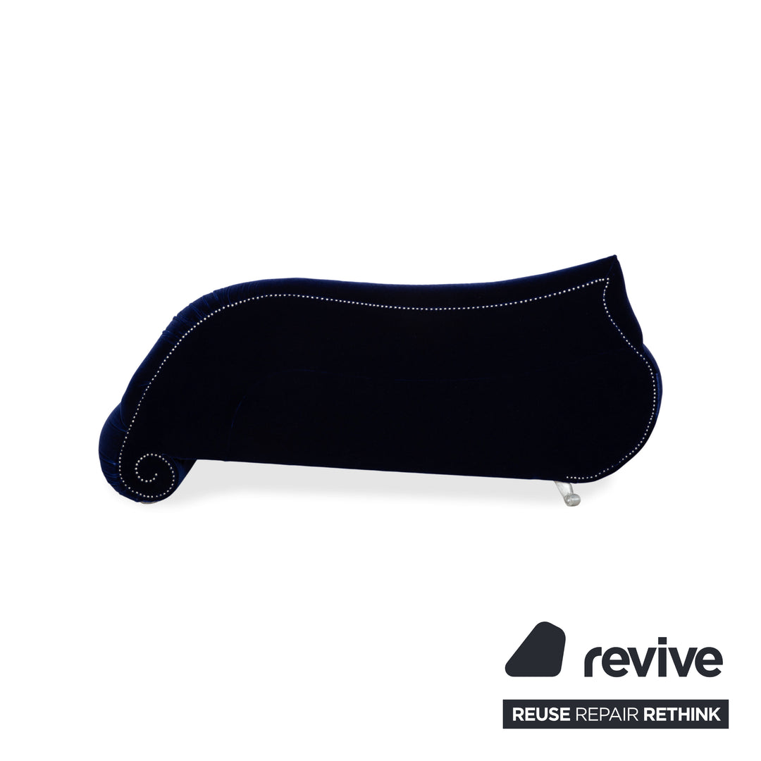 Bretz Gaudi Dreisitzer Stoff Sofa Blau Royalblau