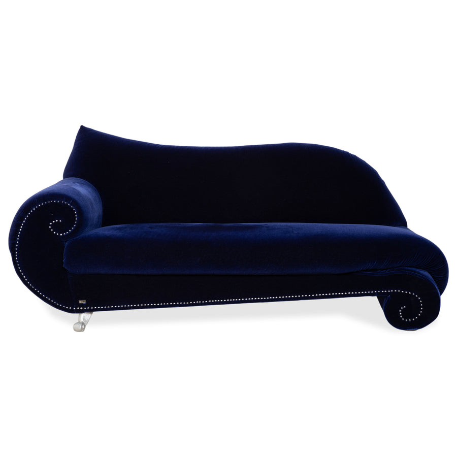 Bretz Gaudi Dreisitzer Stoff Sofa Blau Royalblau