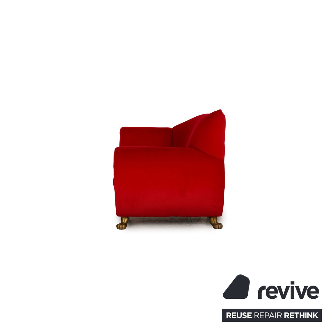 Bretz Gaudi Velvet Armchair Red