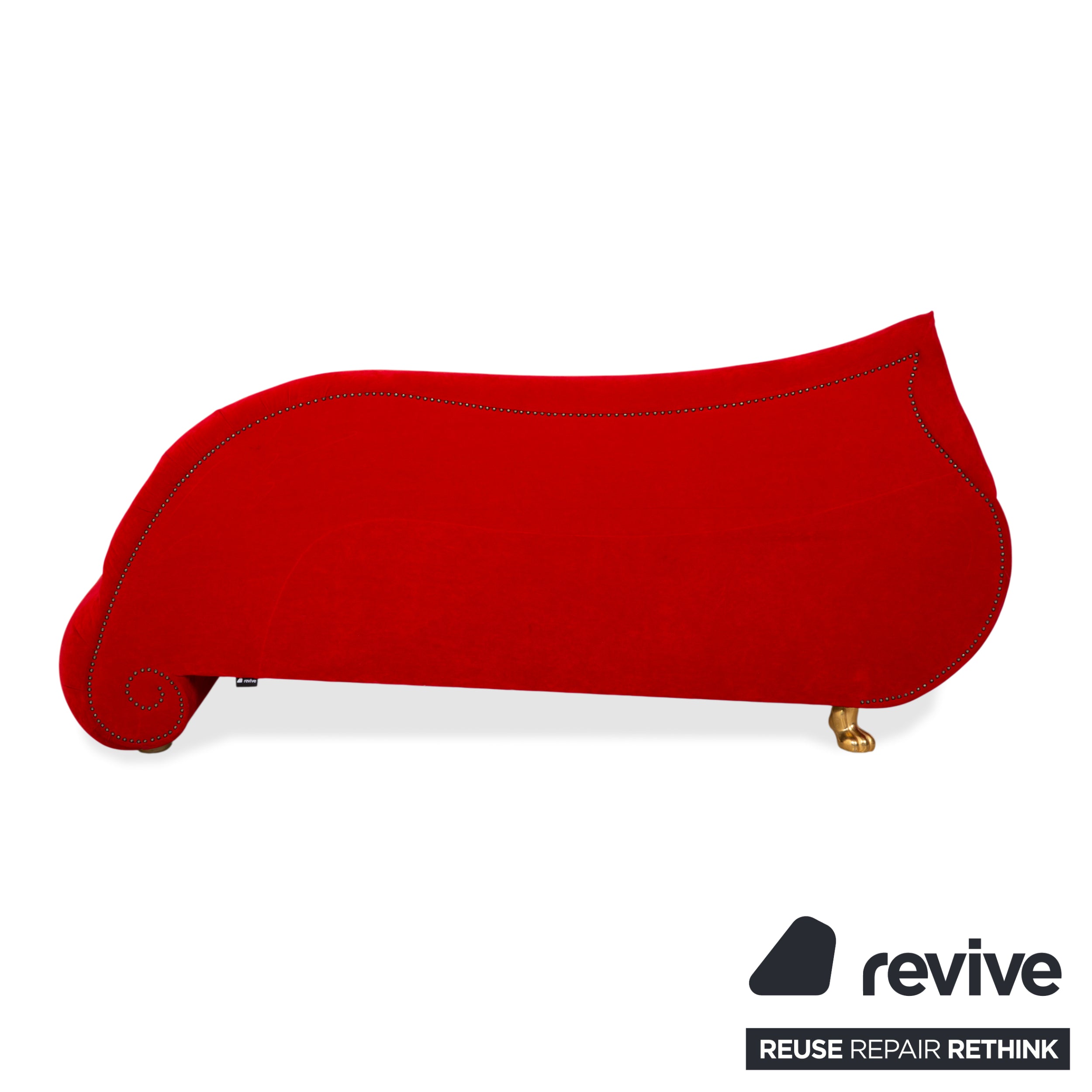 Bretz Gaudi Stoff Dreisitzer Recamiere Rot Sofa Couch