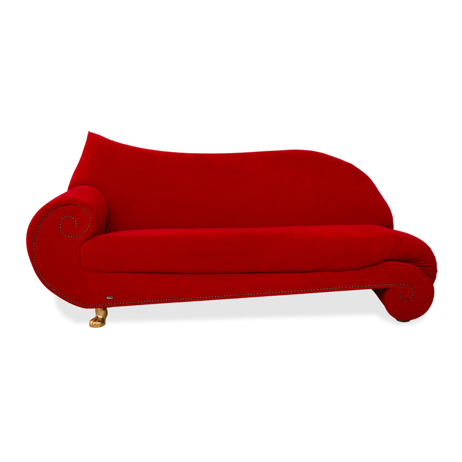 Bretz Gaudi Stoff Dreisitzer Recamiere Rot Sofa Couch