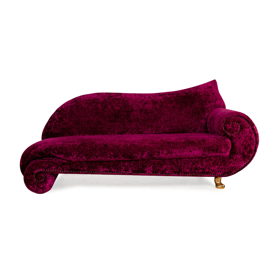 Bretz Gaudi Fabric Three Seater Red Sofa Couch