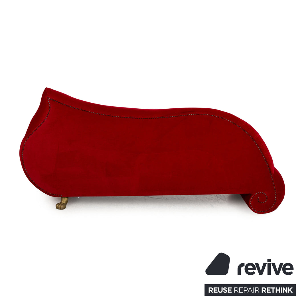 Bretz Gaudi Stoff Dreisitzer Rot Sofa Couch