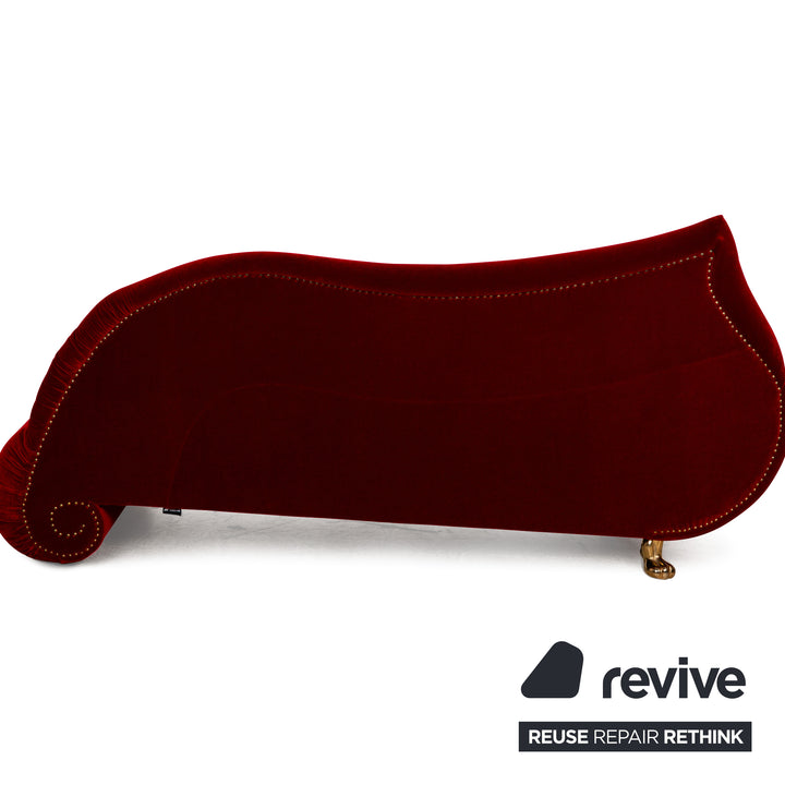 Bretz Gaudi Stoff Dreisitzer Rot Sofa Couch