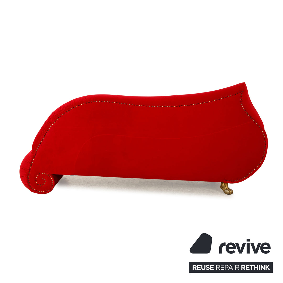 Bretz Gaudi Stoff Dreisitzer Rot Sofa Couch