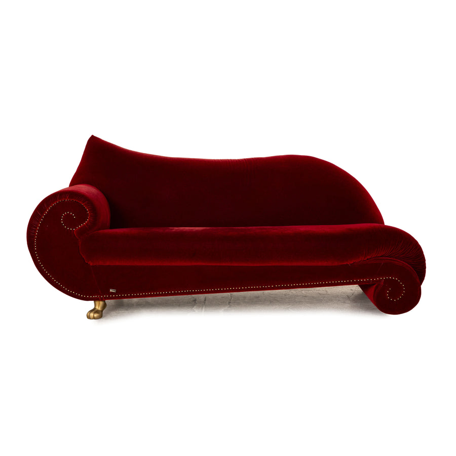 Bretz Gaudi Stoff Dreisitzer Rot Sofa Couch