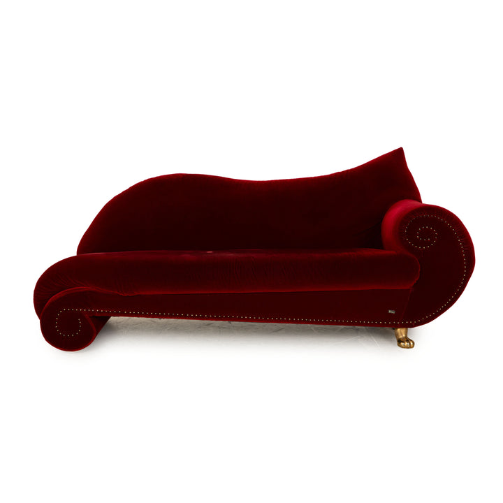 Bretz Gaudi Fabric Three Seater Red Sofa Couch