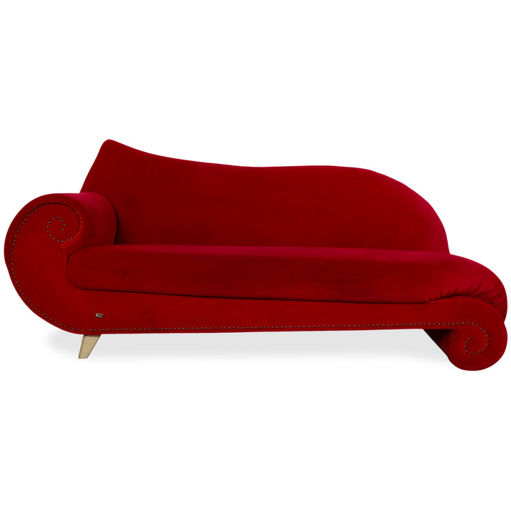 Bretz Gaudi Fabric Three Seater Red Sofa Couch