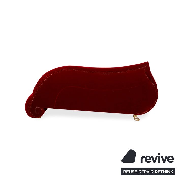Bretz Gaudi Stoff Dreisitzer Rot Sofa Couch