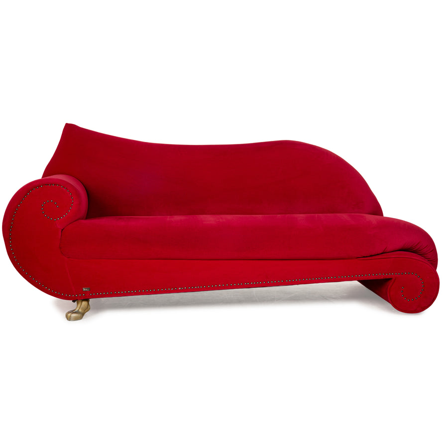 Bretz Gaudi Stoff Dreisitzer Rot Sofa Couch