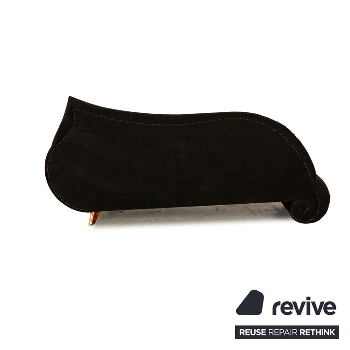 Bretz Gaudi Stoff Dreisitzer Schwarz Sofa Couch