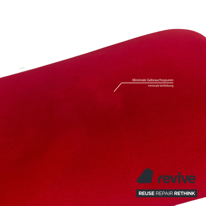 Bretz Gaudi Stoff Hocker Rot