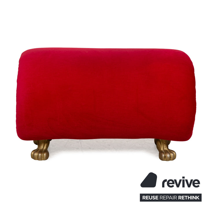 Bretz Gaudi Stoff Hocker Rot