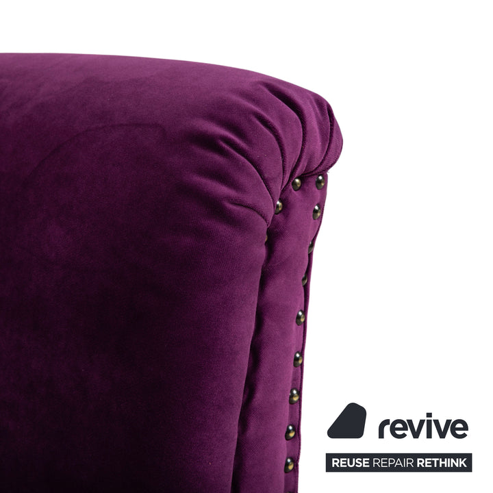 Bretz Gaudi Stoff Sessel Lila Violett