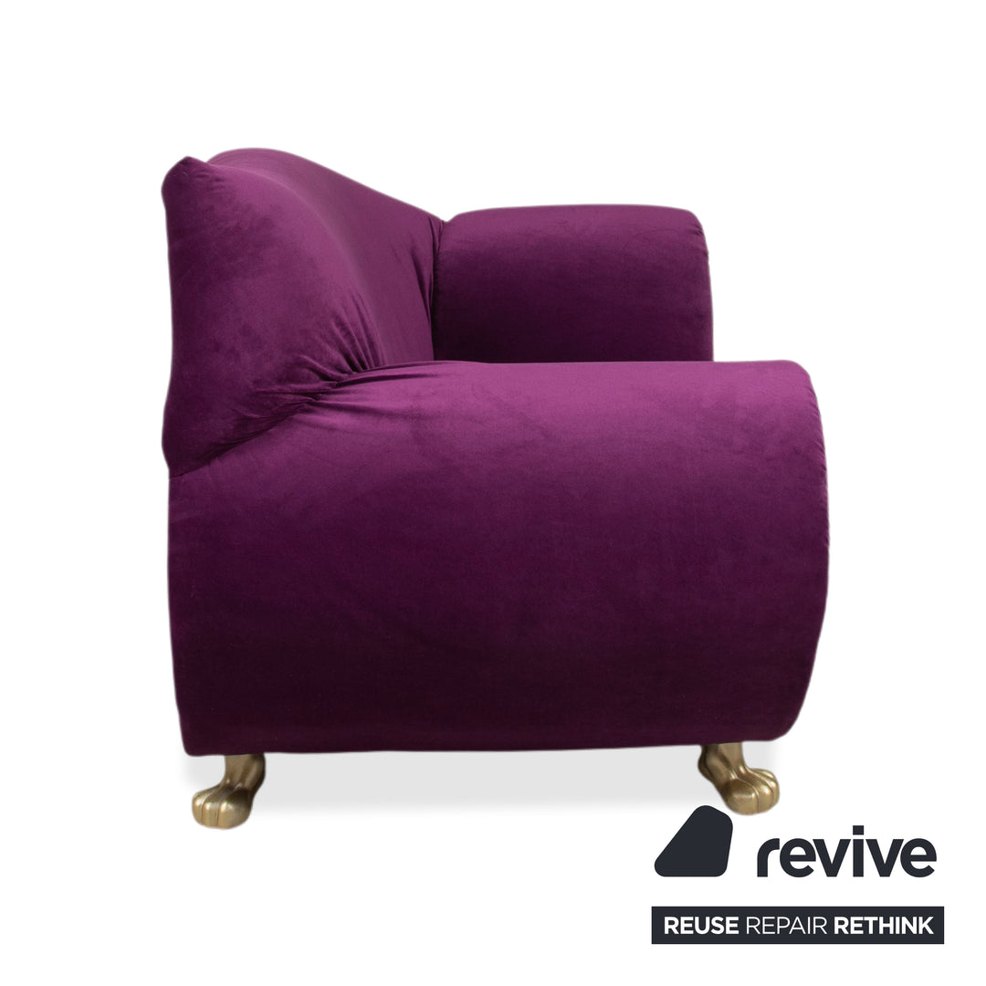 Bretz Gaudi Stoff Sessel Lila Violett