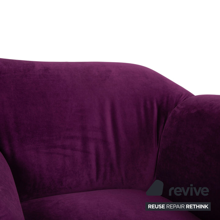 Bretz Gaudi Stoff Sessel Lila Violett