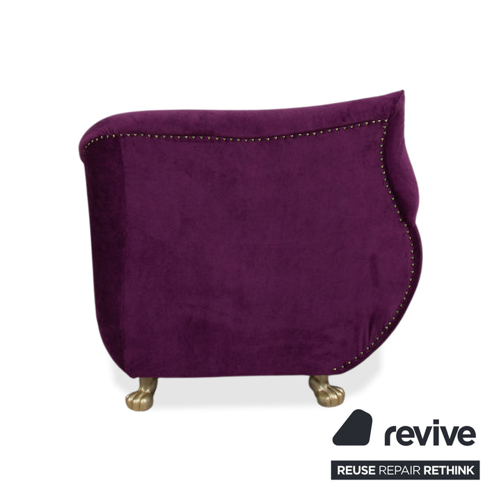 Bretz Gaudi Stoff Sessel Lila Violett