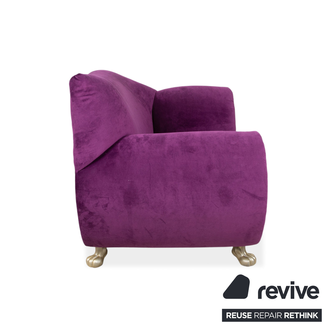 Bretz Gaudi Stoff Sessel Lila Violett