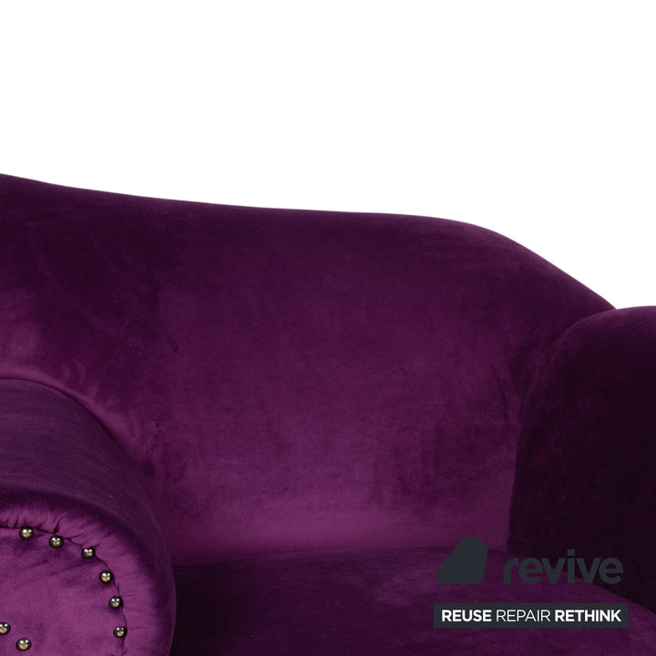 Bretz Gaudi Stoff Sessel Lila Violett