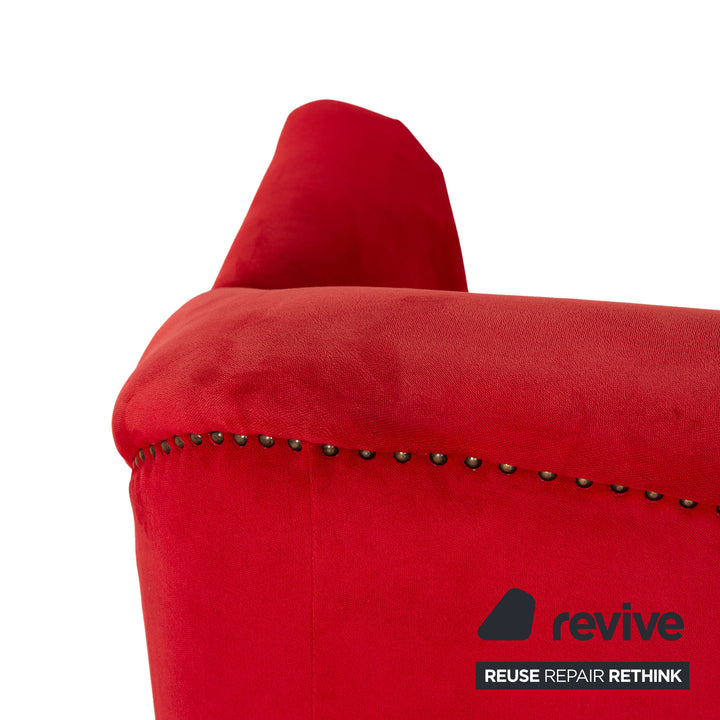 Bretz Gaudi tygfåtölj röd