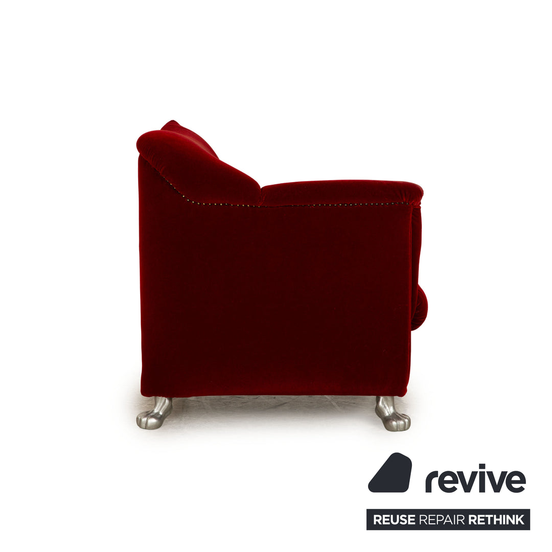 Bretz Gaudi fabric armchair red
