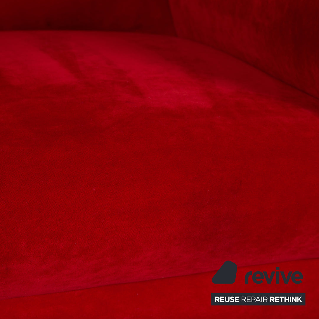 Fauteuil en tissu Bretz Gaudi rouge or velours
