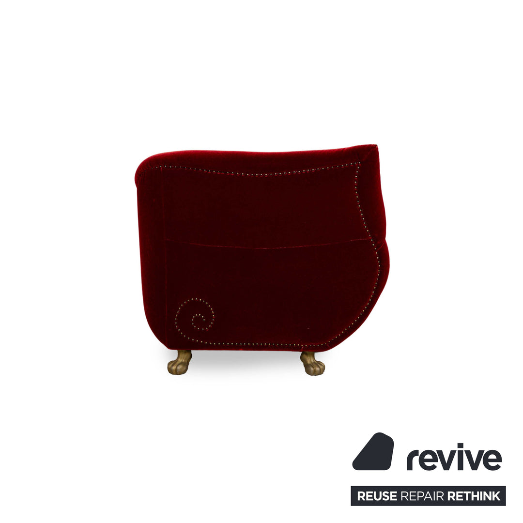 Bretz Gaudi fabric armchair red