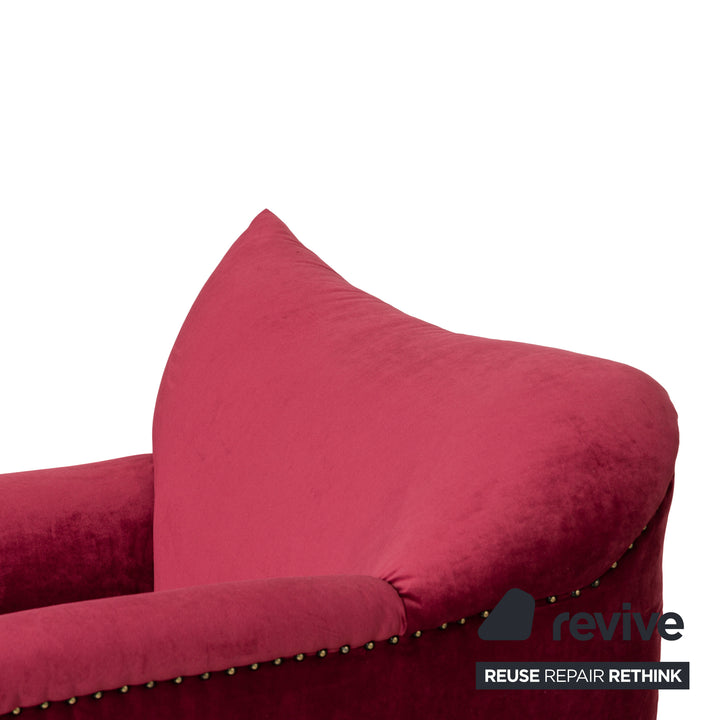 Fauteuil Bretz Gaudi en tissu rouge neuf