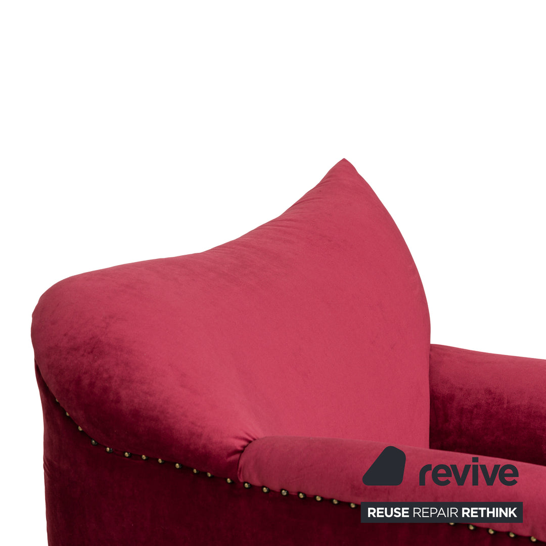 Bretz Gaudi Stoff Sessel Rot Neubezug