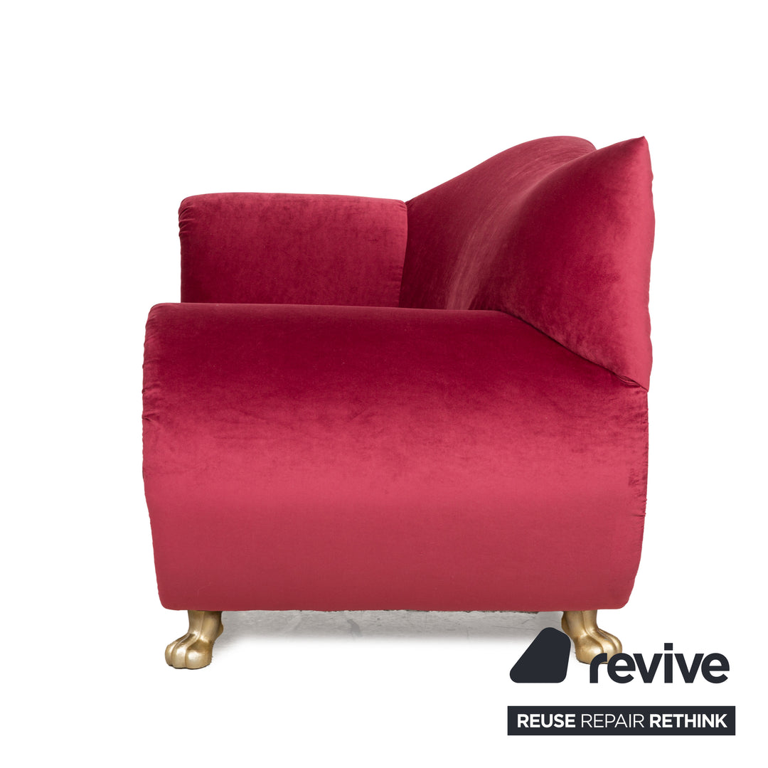 Fauteuil Bretz Gaudi en tissu rouge neuf