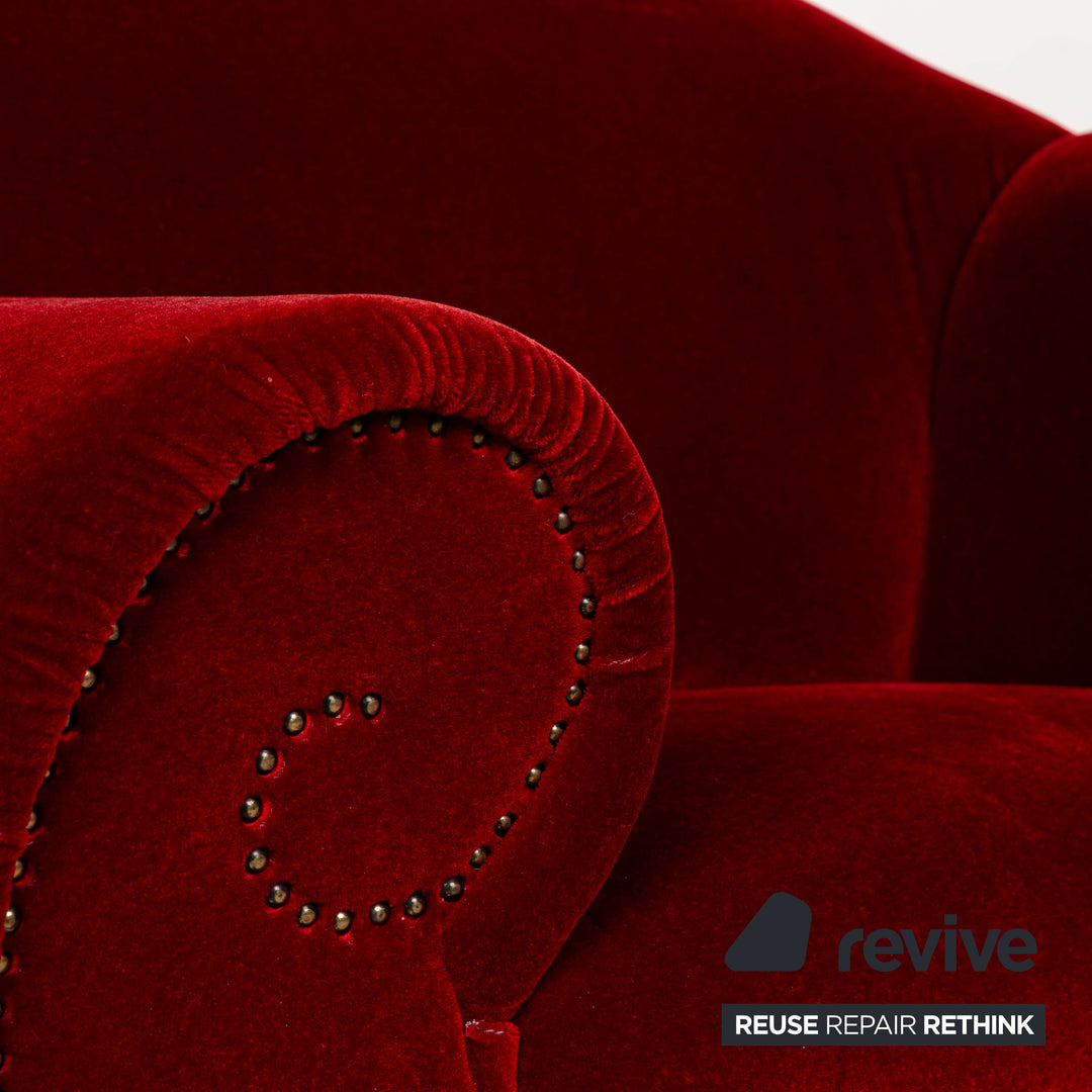 Bretz Gaudi fabric armchair red