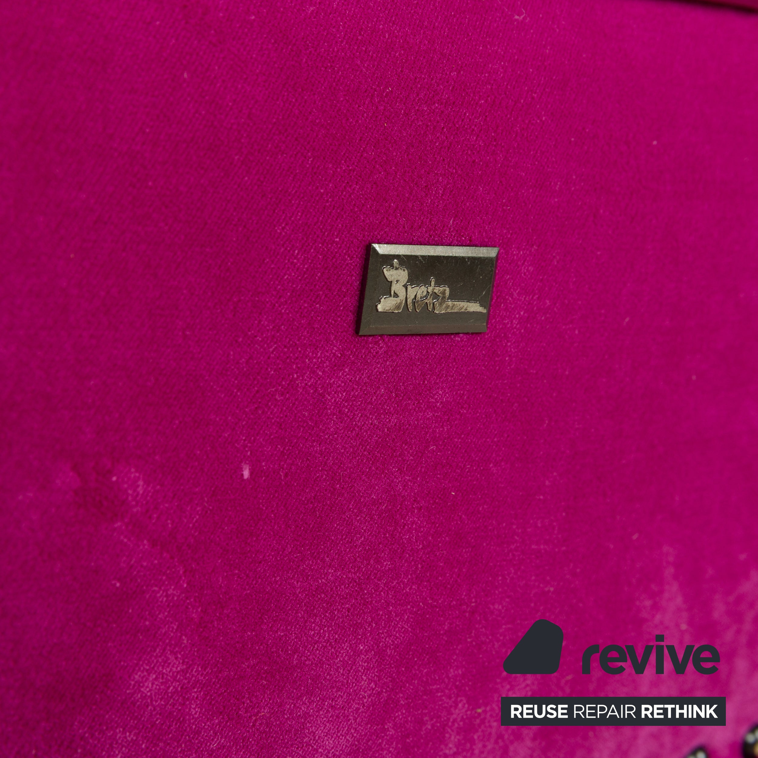 Bretz Gaudi Stoff Zweisitzer Rosa Pink Sofa Couch Neubezug