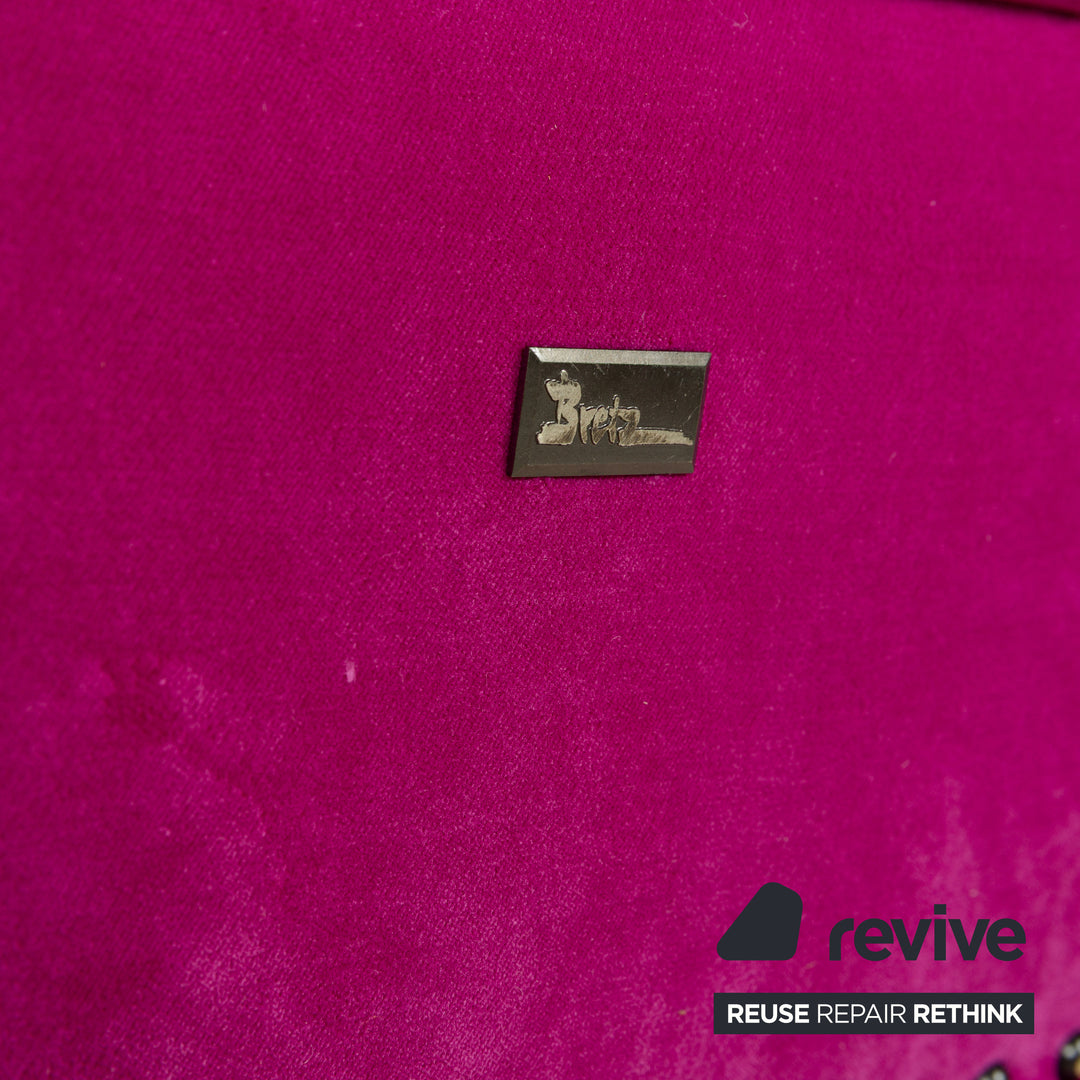 Bretz Gaudi fabric two-seater pink sofa couch reupholstery