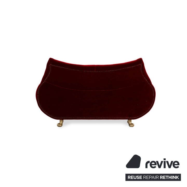 Bretz Gaudi Stoff Zweisitzer Rot Sofa Couch